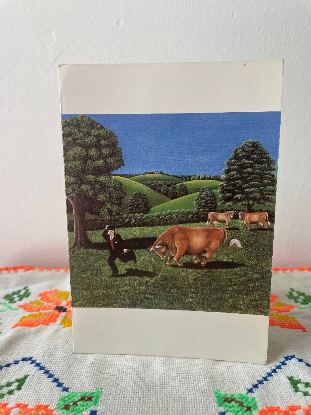 Vintage Blank Card of The Tax Man by Liv Wright